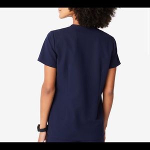 Figs Casma Scrub Top Navy Small